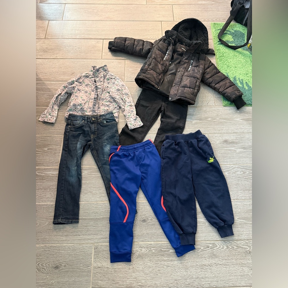 Diesel kid jacket ，Bundle sale: 6 pieces of kids clothing (size 5–6 years)